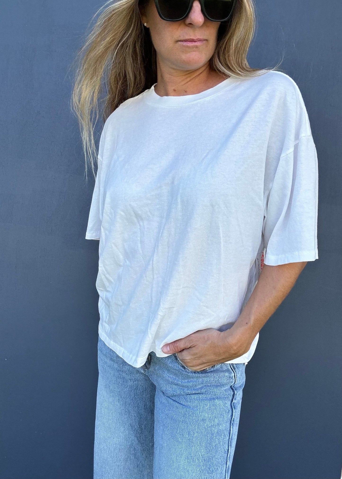FREE PEOPLE Tackle Tee - White - The Salty BabeTee Shirts