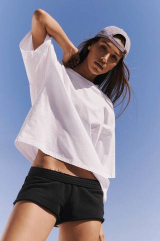 FREE PEOPLE Tackle Tee - White - The Salty BabeTee Shirts