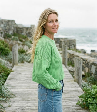 Freshly Minted Cropped Knit Sweater Top - The Salty BabeSweaters