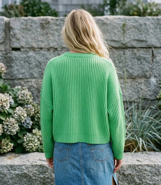 Freshly Minted Cropped Knit Sweater Top - The Salty BabeSweaters