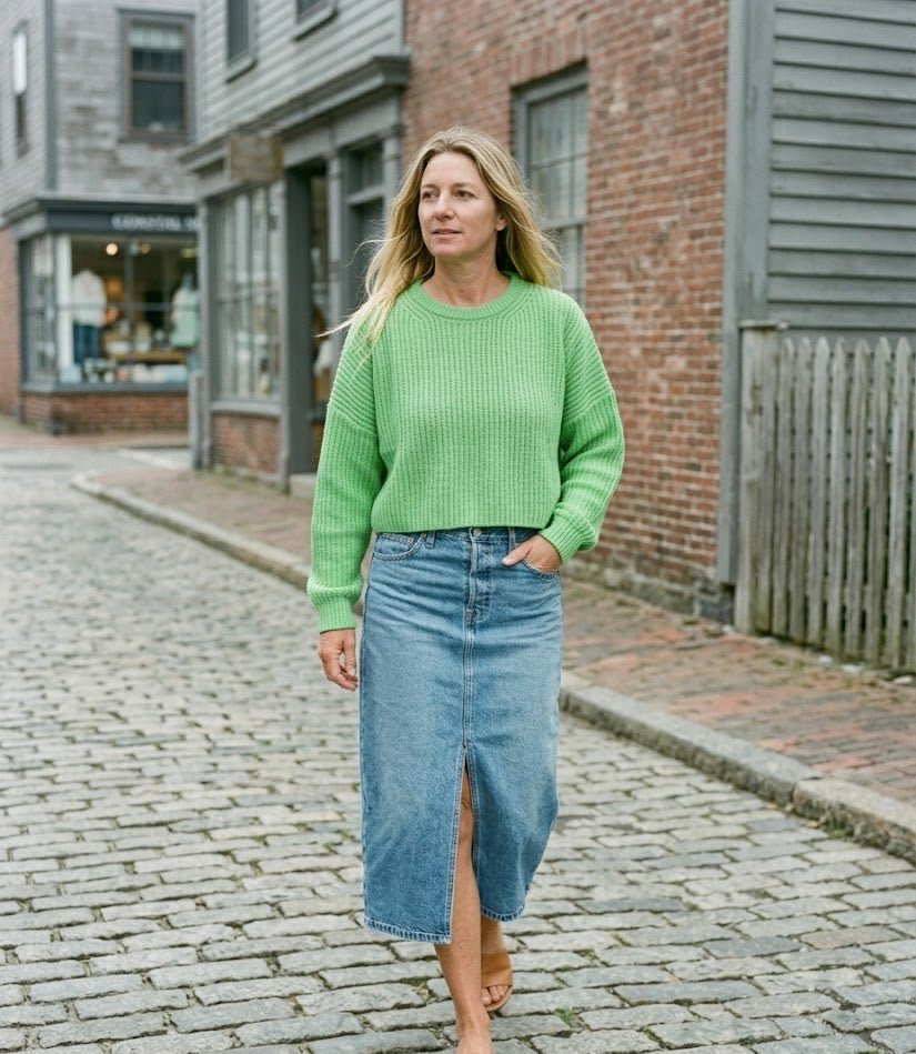 Freshly Minted Cropped Knit Sweater Top - The Salty BabeSweaters