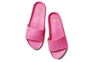 BEEK Gallito Leather Slide Sandal-Hibiscus