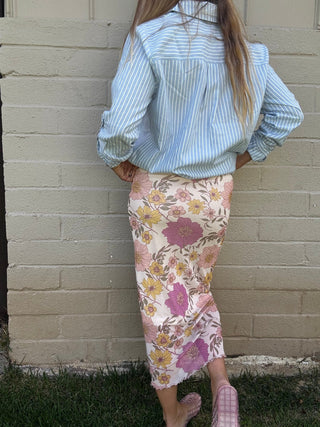 Garden Isle Midi Skirt - The Salty BabeSkirts