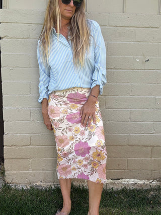 Garden Isle Midi Skirt - The Salty BabeSkirts