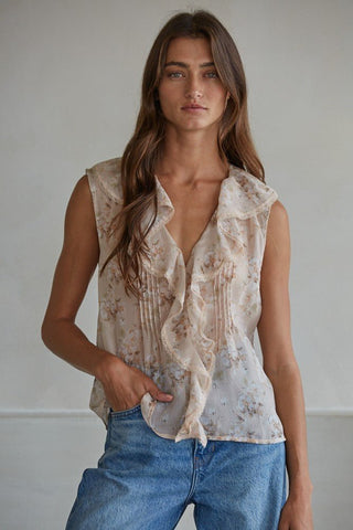 Gardenia Sleeveless Top - The Salty BabeClothing