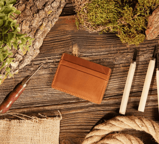 Genuine Leather Card Holder Wallet - The Salty BabeWallet