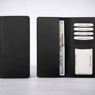 Genuine Leather Long Bi-Fold Wallet - The Salty BabeWallet