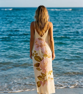 Golden Bloom Maxi Dress - The Salty BabeDresses