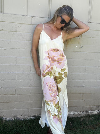 Golden Bloom Maxi Dress - The Salty BabeDresses