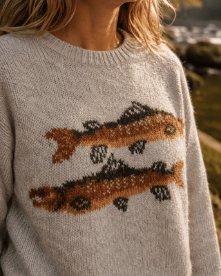 Gone Fishing Sweater - Oatmeal - The Salty BabeSweaters