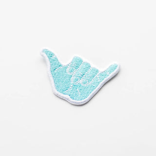 Hang Loose Hand Embroidered Iron On Patch - Shaka - The Salty BabeGift