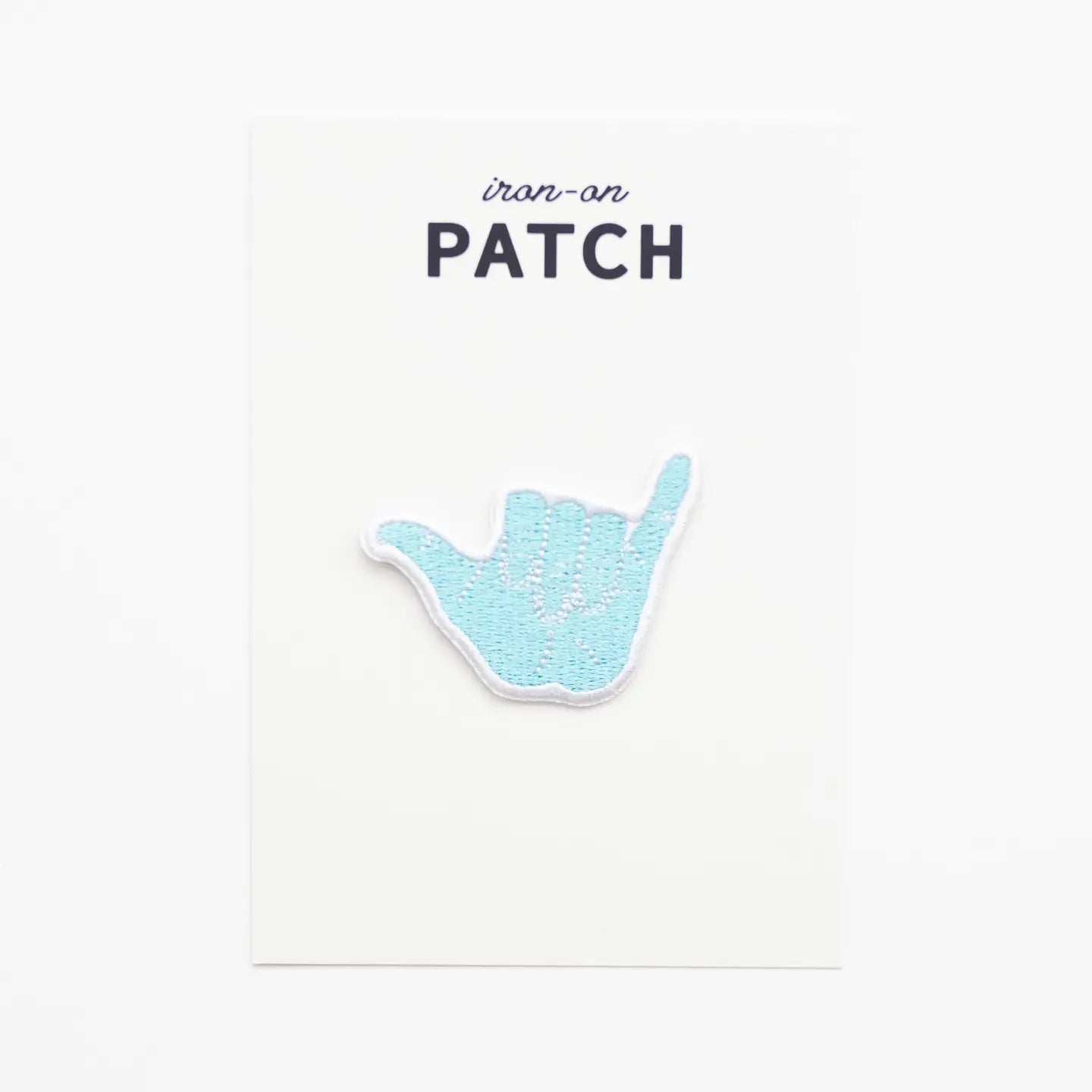 Hang Loose Hand Embroidered Iron On Patch - Shaka - The Salty BabeGift