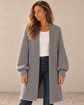 Harbor Herringbone Cardigan | The Salty Babe