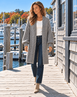 Harbor Herringbone Cardigan | The Salty Babe