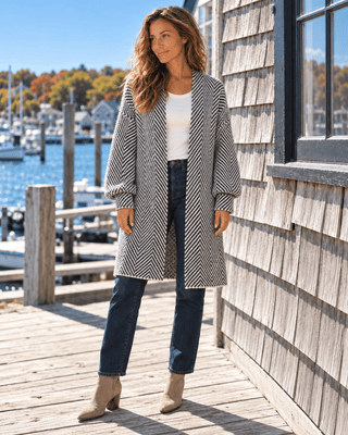 Harbor Herringbone Cardigan | The Salty Babe