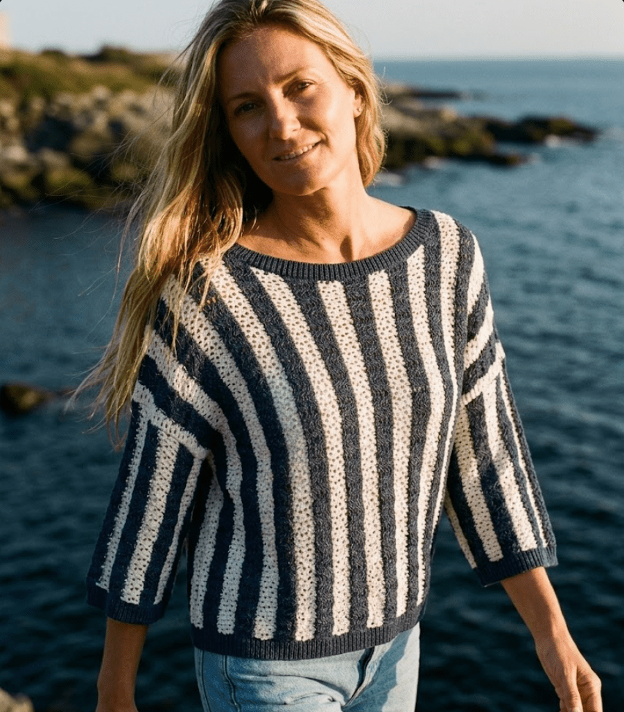 Harbor Stripe Pullover - The Salty BabeSweaters