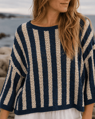 Harbor Stripe Pullover (view 3) | Après Sea Ranch