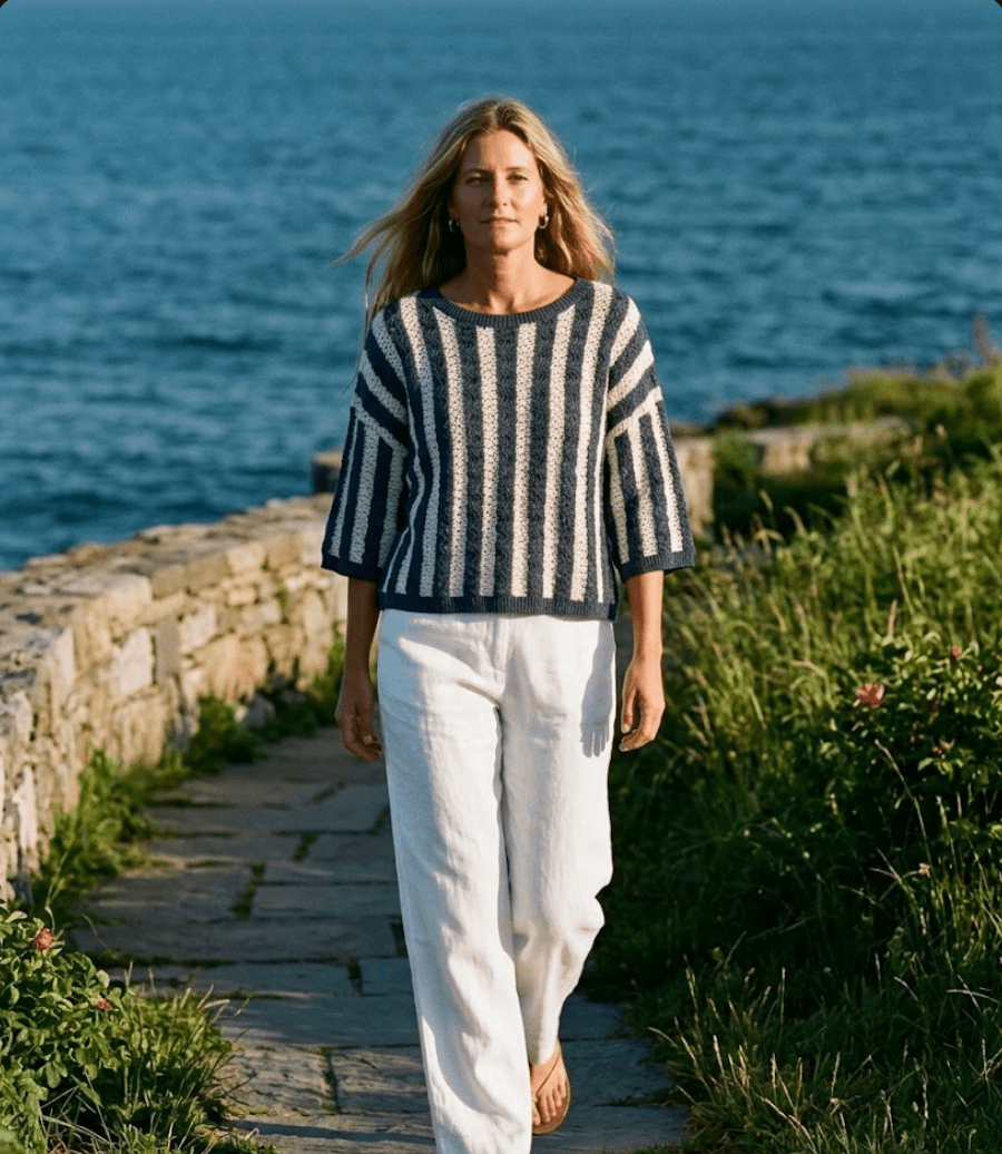 Harbor Stripe Pullover - The Salty BabeSweaters