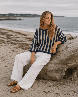 Harbor Stripe Pullover (view 2) | Après Sea Ranch