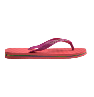 HAVAIANAS Brazil Logo Flip Flops - Coral - The Salty BabeSandals