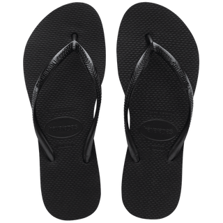 HAVAIANAS Slim Flatform Flip Flops - Black - The Salty BabeSandals