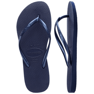 HAVAIANAS Slim Flip Flops - Navy Blue - The Salty BabeFootwear