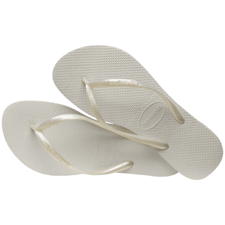 HAVAIANAS Slim Flip Flops - White - The Salty BabeFootwear
