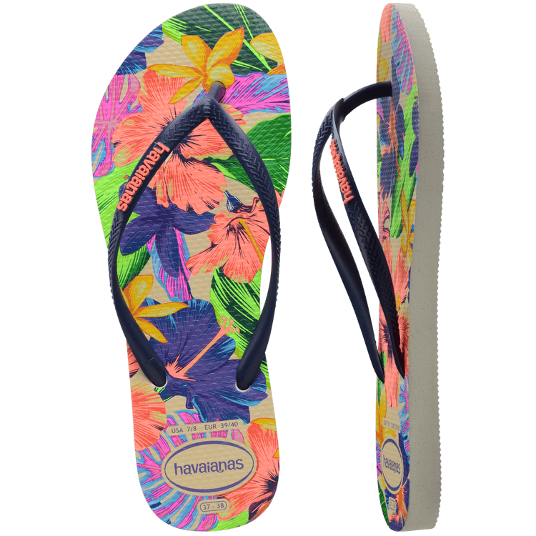 HAVAIANAS Slim Floral Neon sandal - The Salty BabeFootwear