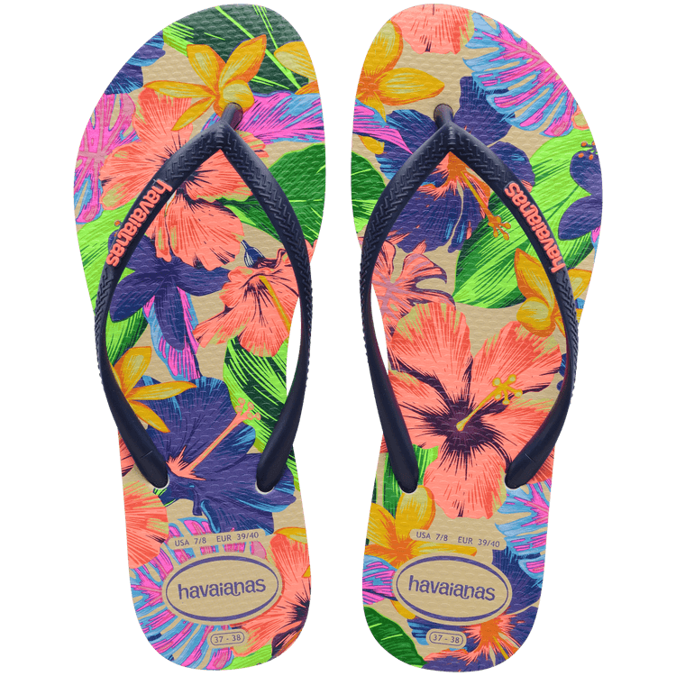 HAVAIANAS Slim Floral Neon sandal - The Salty BabeFootwear