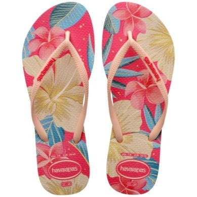 HAVAIANAS Slim Floral sandal - Pink/Pink - The Salty BabeFootwear