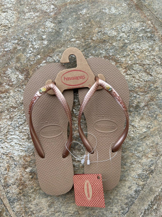 HAVAIANAS Slim Hawaii Myo Sandal - Rose Gold - The Salty BabeFootwear