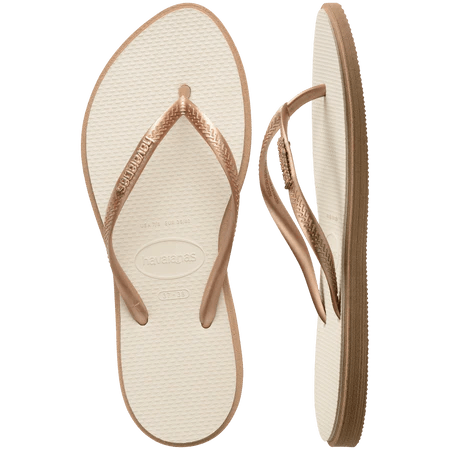 HAVAIANAS Slim Point Sandal - Rose Gold/Beige - The Salty BabeFootwear
