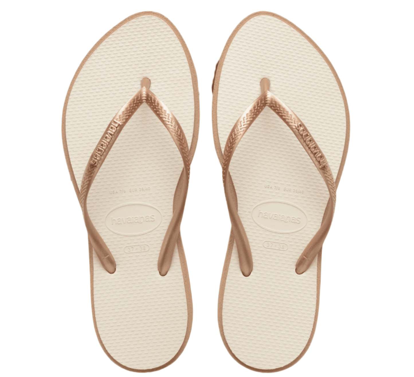 HAVAIANAS Slim Point Sandal - Rose Gold/Beige - The Salty BabeFootwear