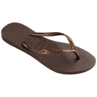 HAVAIANAS Slim Sandal - Dark Brown Metallic - The Salty BabeFootwear