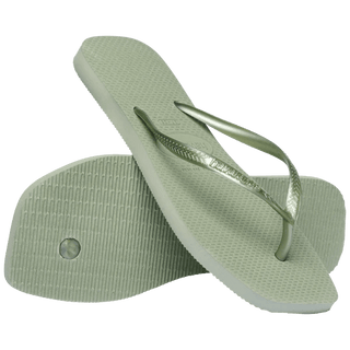 HAVAIANAS Slim Square Flip Flops - Light Green - The Salty BabeSandals