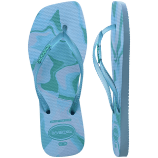 HAVAIANAS Slim Square Jelly Flip Flops - Light Blue - The Salty BabeSandals