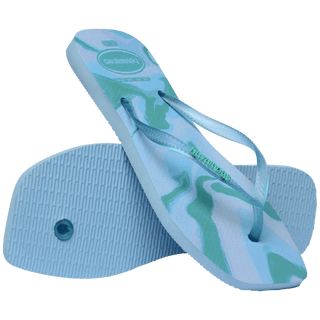 HAVAIANAS Slim Square Jelly Flip Flops - Light Blue - The Salty BabeSandals
