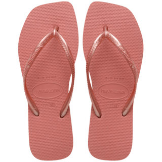 HAVAIANAS Slim Square Logo Pop Up Flip-Flop - Canyon Clay - The Salty BabeSandals