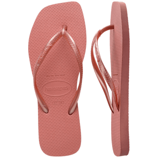 HAVAIANAS Slim Square Logo Pop Up Flip-Flop - Canyon Clay - The Salty BabeSandals