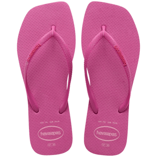 HAVAIANAS Slim Square Logo Pop Up Flip - Flop - Rose Gum - The Salty BabeSandals