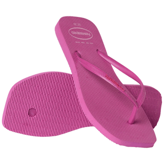 HAVAIANAS Slim Square Logo Pop Up Flip - Flop - Rose Gum - The Salty BabeSandals