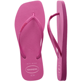HAVAIANAS Slim Square Logo Pop Up Flip - Flop - Rose Gum - The Salty BabeSandals