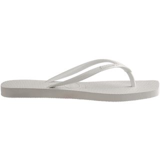 HAVAIANAS Slim Square Logo Pop Up Flip-Flop - White - The Salty BabeSandals