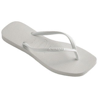 HAVAIANAS Slim Square Logo Pop Up Flip-Flop - White - The Salty BabeSandals