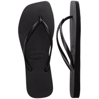 HAVAIANAS Slim Square Sandal - Black - The Salty BabeFootwear