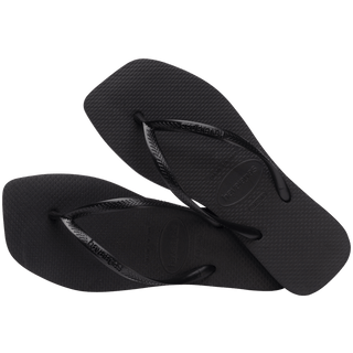 HAVAIANAS Slim Square Sandal - Black - The Salty BabeFootwear
