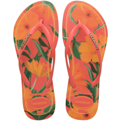 HAVAIANAS Slim Tropical Sandal - Tropical Coral - The Salty BabeFootwear