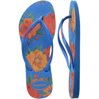 HAVAIANAS Summer Bliss Slim Flip Flops - Blue - The Salty BabeSandals