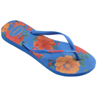 HAVAIANAS Summer Bliss Slim Flip Flops - Blue - The Salty BabeSandals