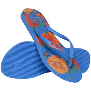 HAVAIANAS Summer Bliss Slim Flip Flops - Blue - The Salty BabeSandals